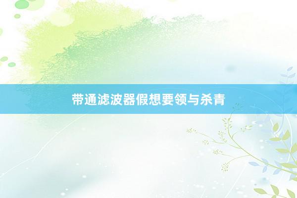 带通滤波器假想要领与杀青