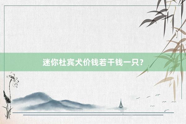 迷你杜宾犬价钱若干钱一只？